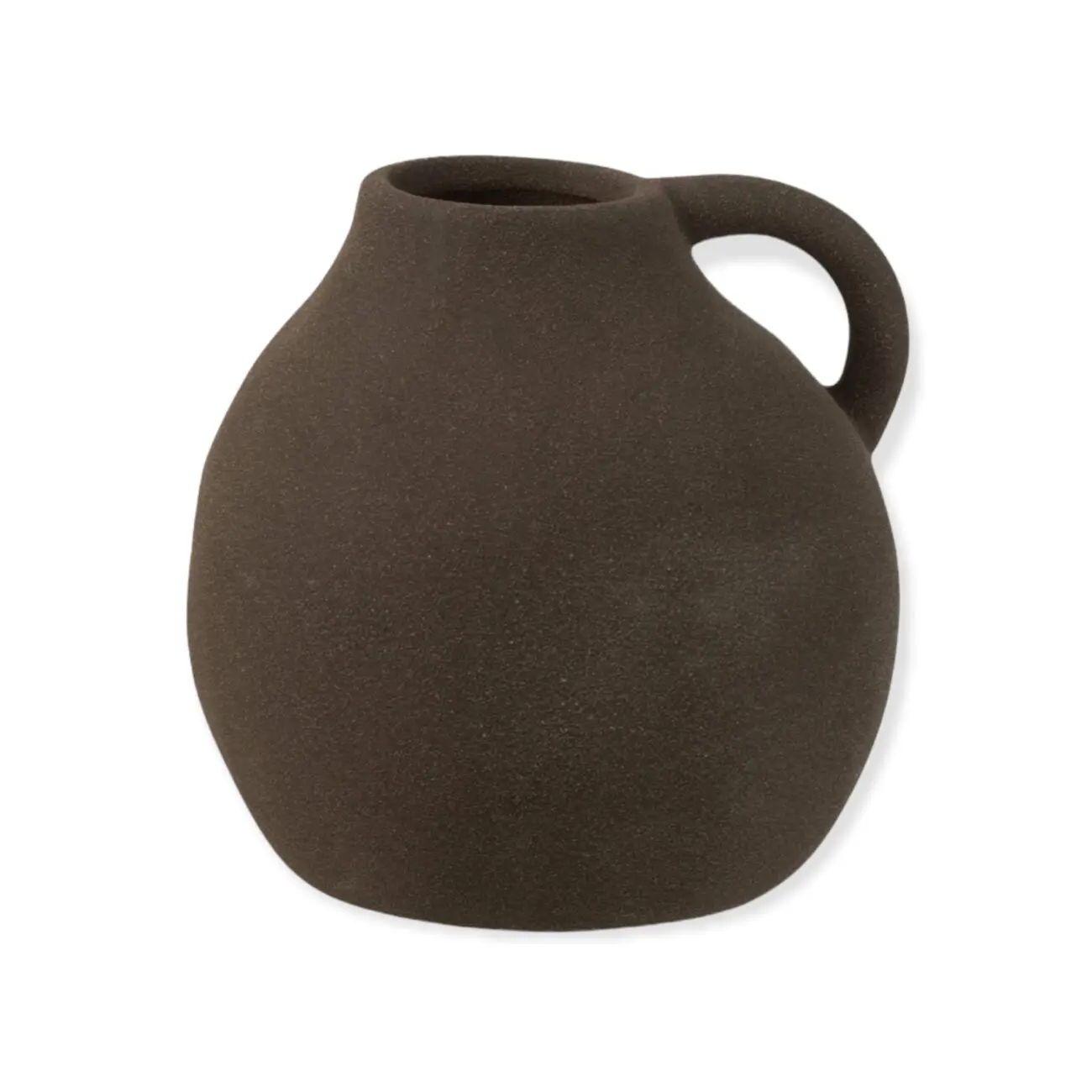 VASE CRUCHE CERAMIQUE NOIR S