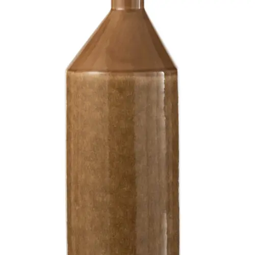 VASE HAUT CERAMIQUE MARRON L