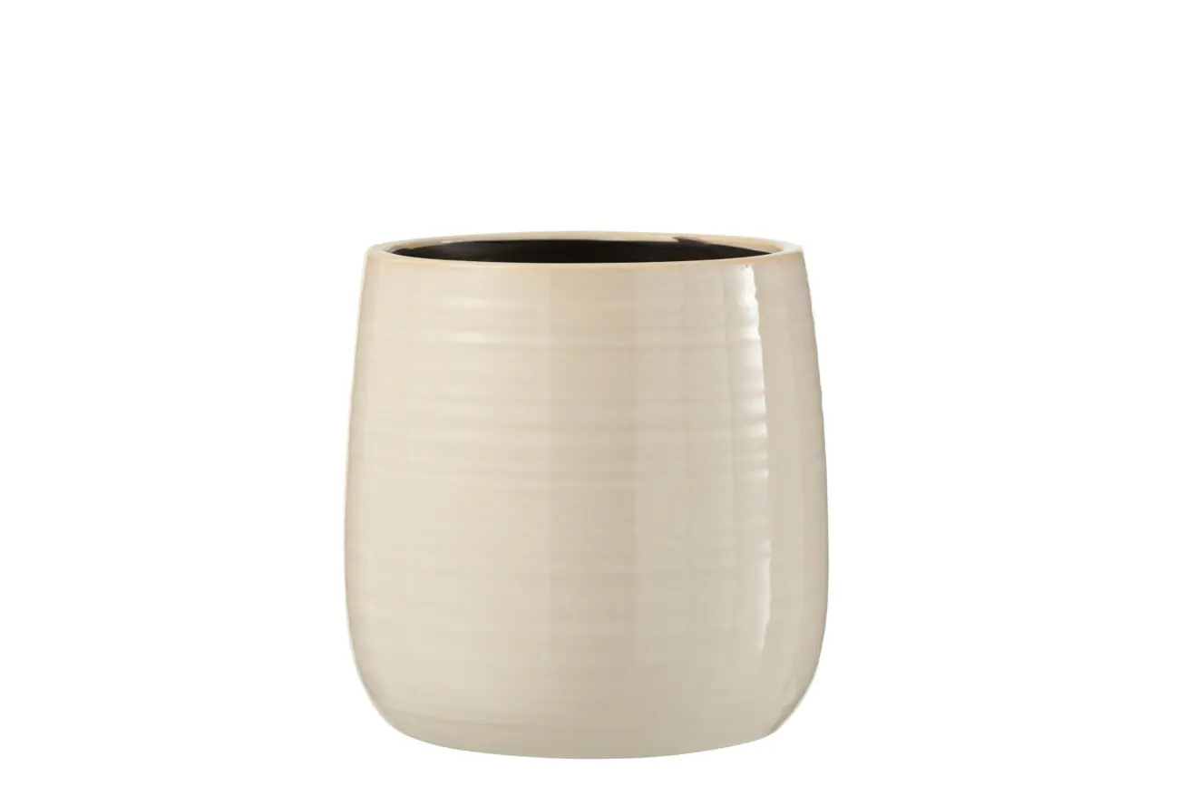 CACHEPOT UNI CERAMIQUE BLANC LARGE