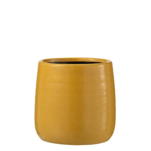CACHEPOT UNI CERAMIQUE OCRE MEDIUM