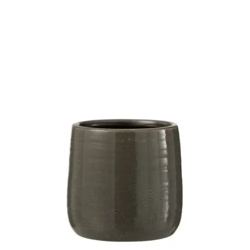 CACHEPOT UNI CERAMIQUE GRIS SMALL