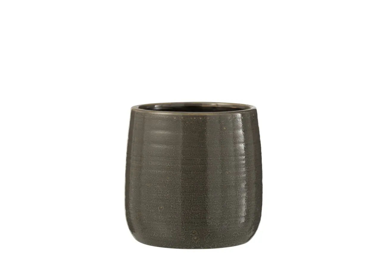 CACHEPOT UNI CERAMIQUE GRIS MEDIUM