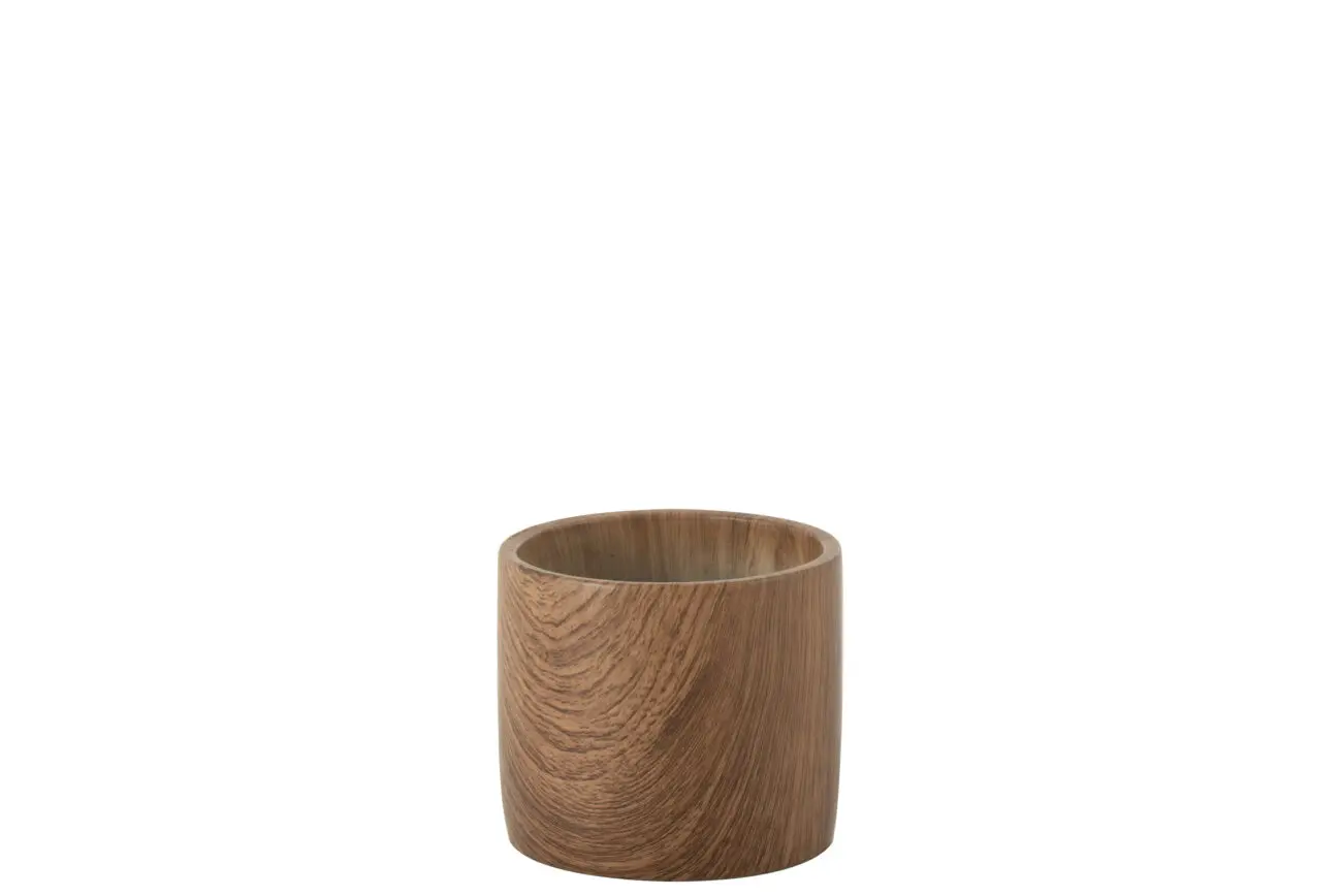 CACHEPOT FORET CIMENT MARRON SMALL