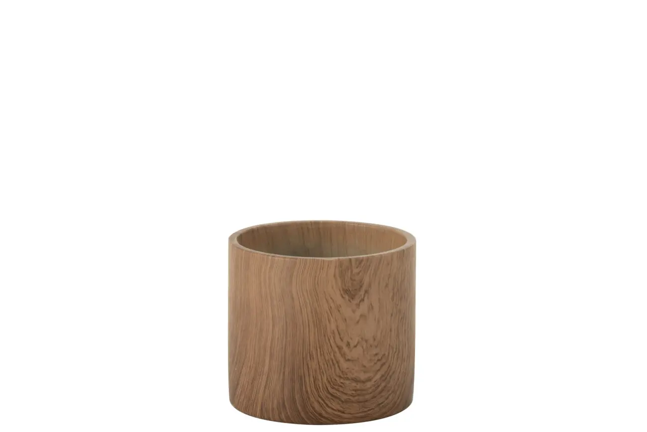 CACHEPOT FORET CIMENT MARRON MEDIUM
