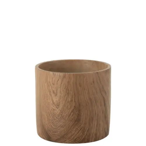 Vase et cache pot CACHEPOT FORET CIMENT MARRON LARGE