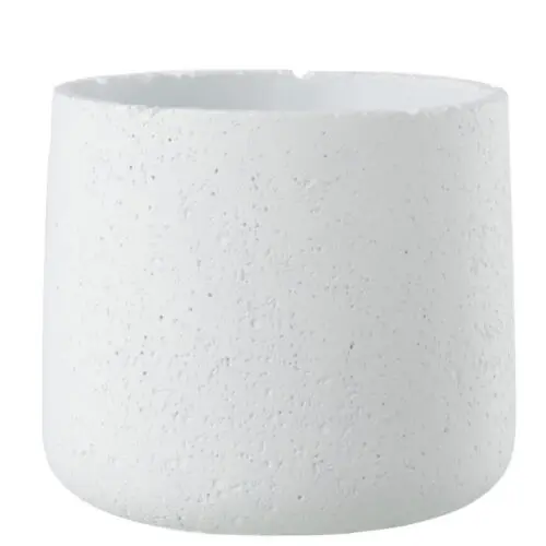 Vase et cache pot CACHE-POT POTINE CIMENT BLANC LARGE
