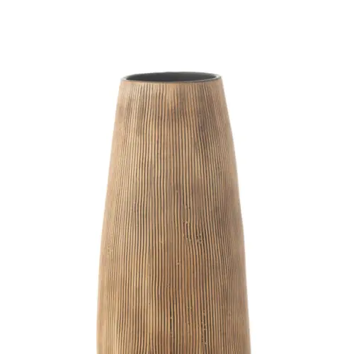 VASE MARIA LONG CERAMIQUE MARRON SMALL