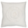Coussin carré soleil Soline - Polyester - Blanc 40x40