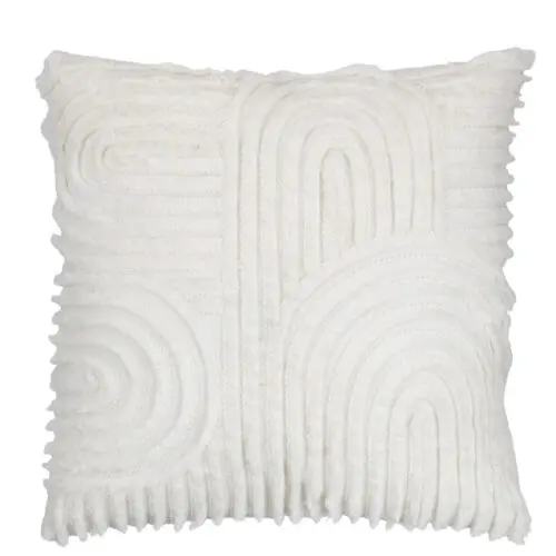 Coussin et plaid Coussin carré Arkos - Polyester - Blanc 40x40