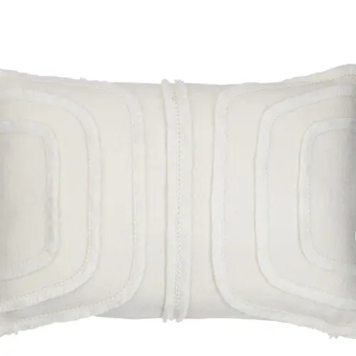 Coussin rectangulaire Arkos - Polyester - Blanc 44x30