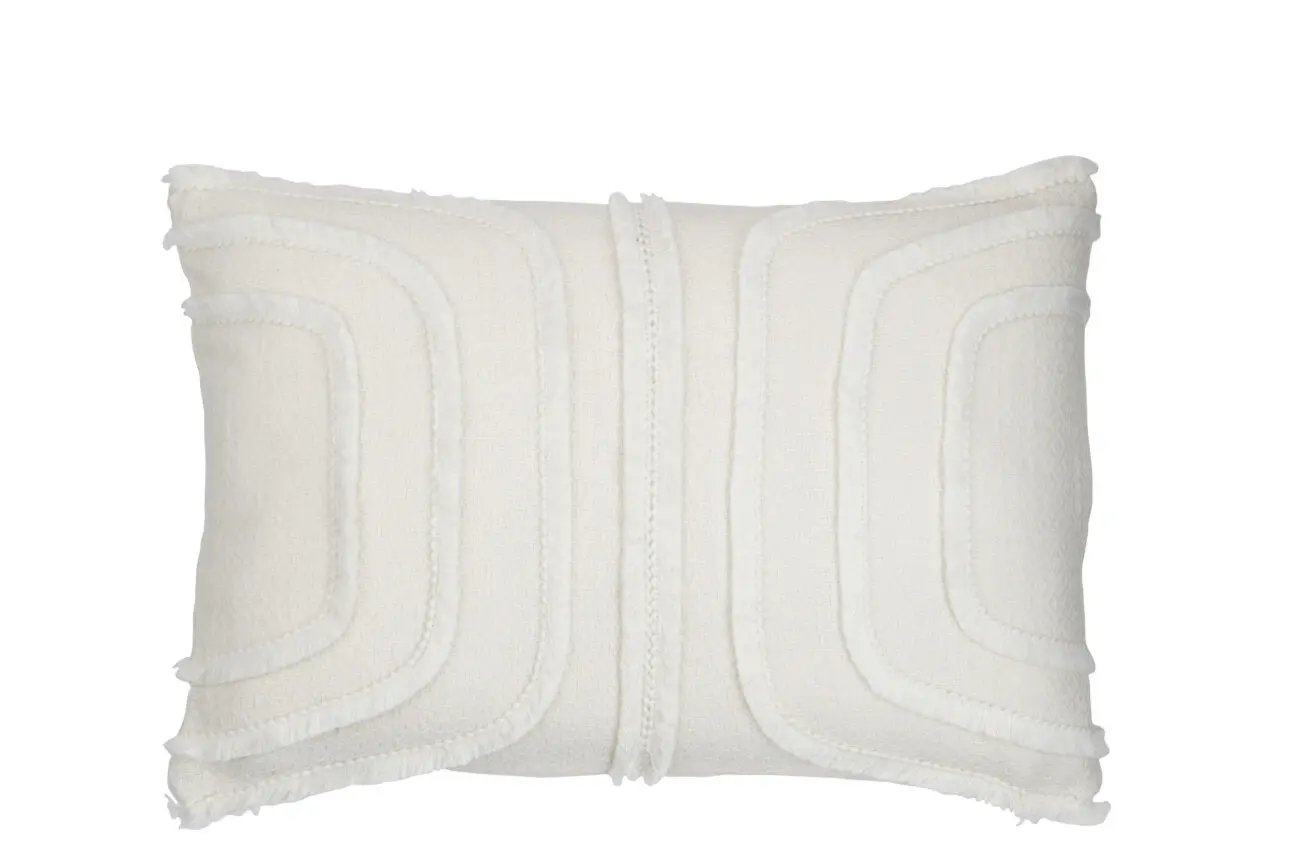 Coussin rectangulaire Arkos - Polyester - Blanc 44x30