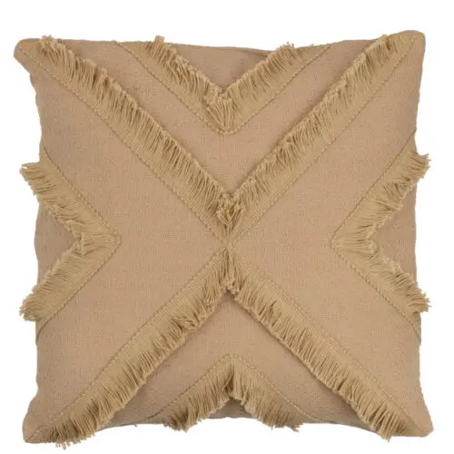 Coussin croix relief Cruz - Polyester - Beige 40x40