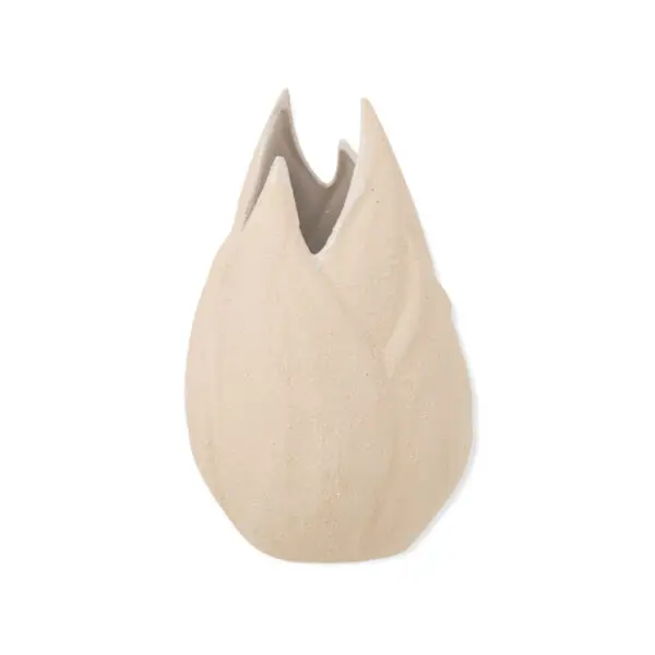 VASE SABLE CERAMIQUE BEIGE LARGE