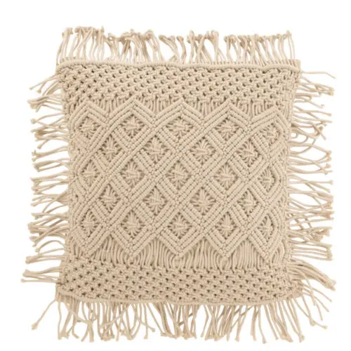 Coussin carré Losa - Coton - Beige 48x48