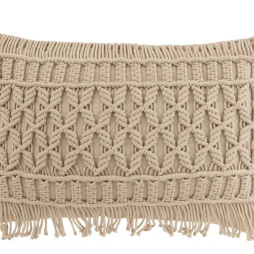 Coussin Lio - Coton - Beige 47x37