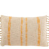 Coussin rayures Emma - Coton - Beige/ocre 74x40