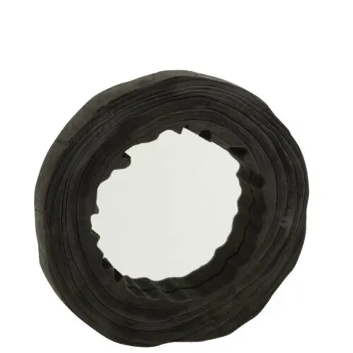 Miroir Miroir irrégulier Liman - Bois de paulownia - Noir - L