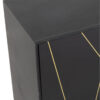 Buffet rayures noir 4 portes Memphis L160 – Image 4