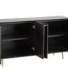 Buffet rayures noir 4 portes Memphis L160 – Image 2