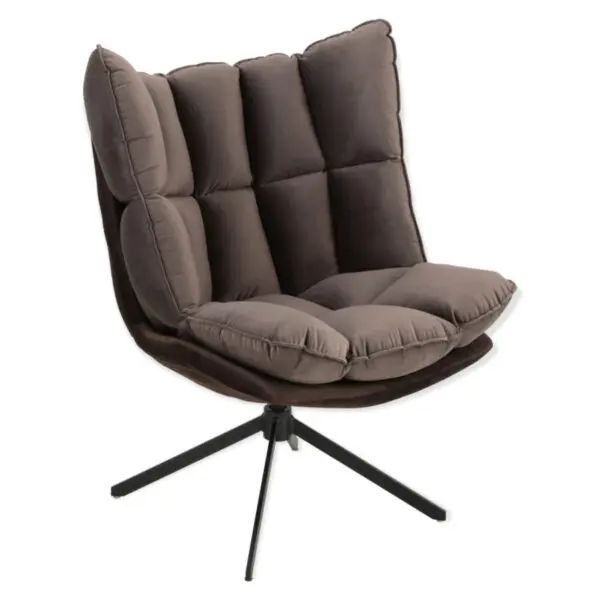 fauteuil pivotant relax gris foncé J-line
