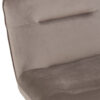Fauteuil bas en velours taupe Loune – Image 3