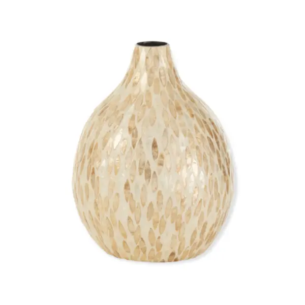Vase goutte - Mosaïque/bambou 34x25