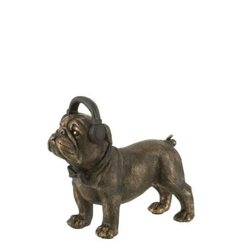 BULLDOG CASQUE POLY BRUN FONCE SMALL