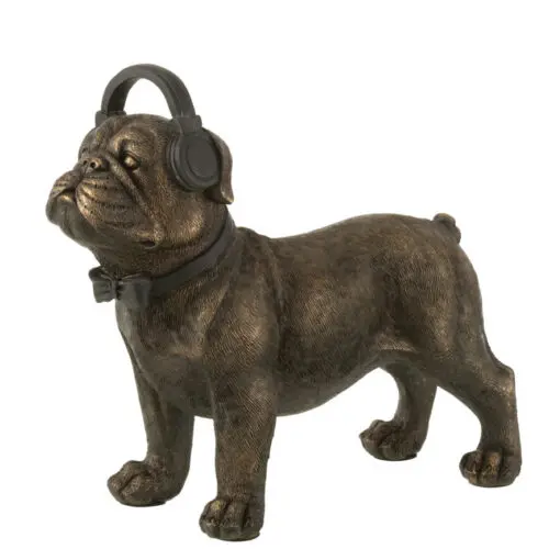 BULLDOG CASQUE POLY BRUN FONCE LARGE