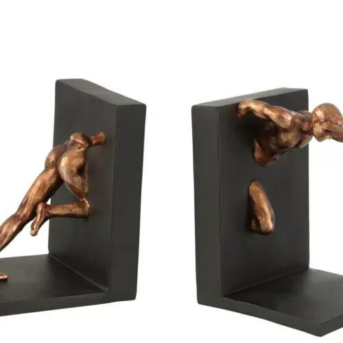 S/2 SERRE LIVRE ATHLETE POLY BRONZE