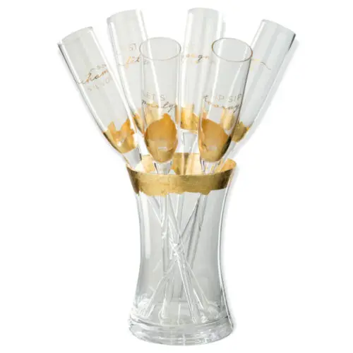 Verres avec seau à champagne Flavio