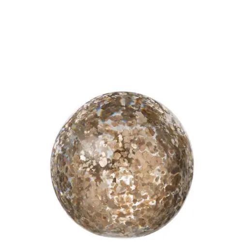 PRESSE PAPIER CONFETTI VERRE OR MEDIUM