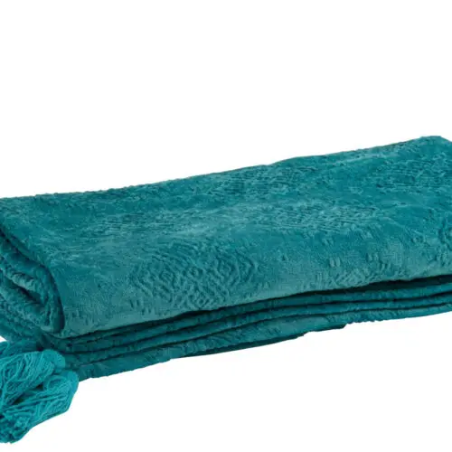 Plaid PLAID FAYOLA COTON TURQUOISE