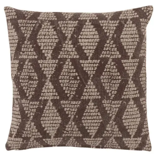 COUSSIN LOSANGES COTON NOIR/BLANC