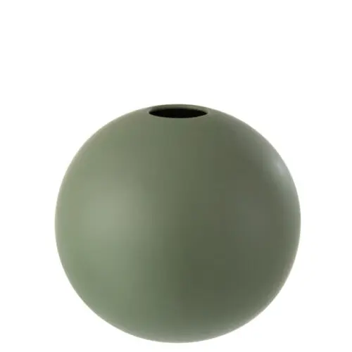 VASE BOULE CERAMIQUE VERT LARGE