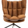 Fauteuil pivotant relax marron Joff – Image 5