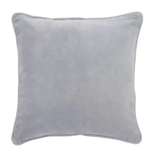 COUSSIN OURLET COTON BLANC/GRIS 45X45CM