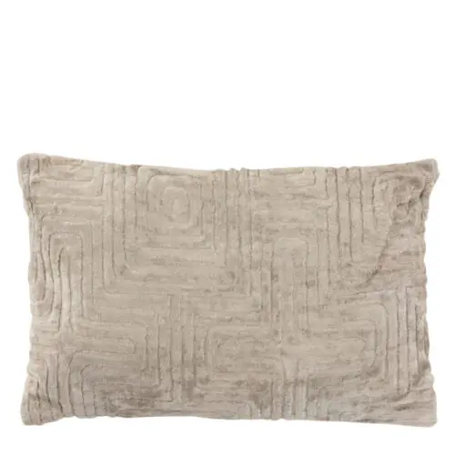 COUSSIN LABYRINTHE VISCOSE GRIS CLAIR