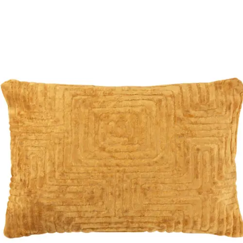 COUSSIN LABYRINTHE VISCOSE OCRE