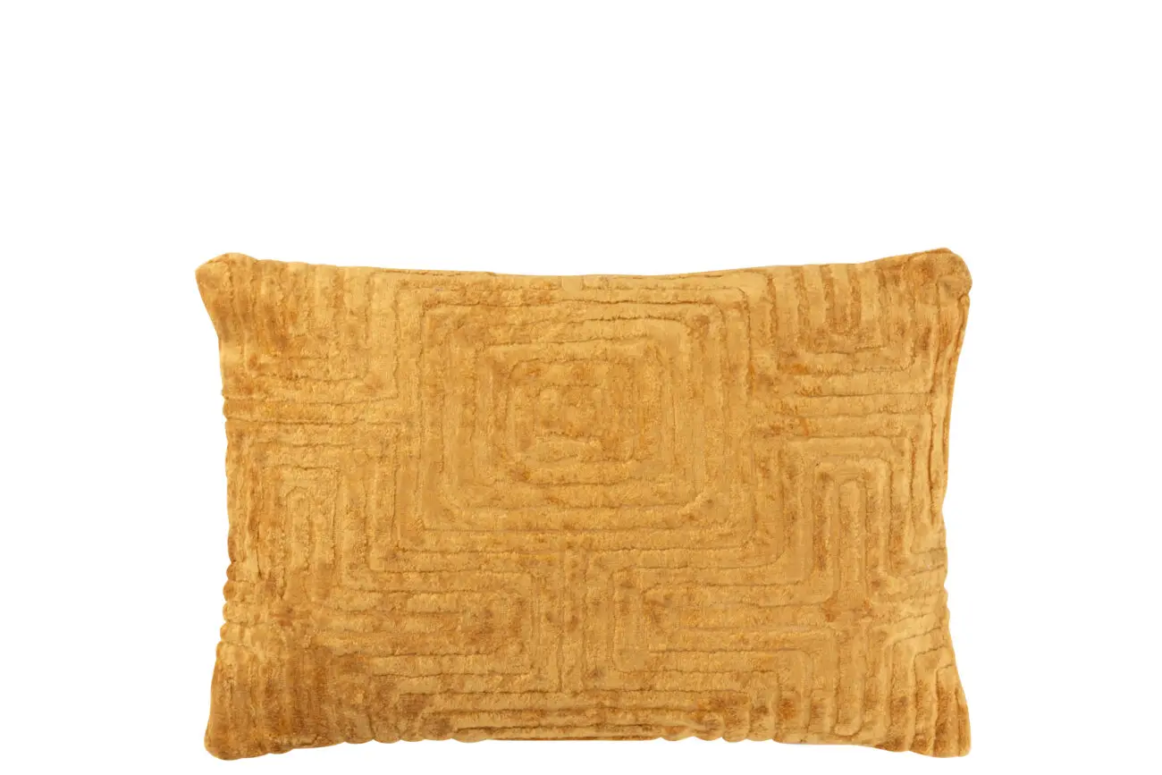 COUSSIN LABYRINTHE VISCOSE OCRE COUSSIN LABYRINTHE VISCOSE OCRE
