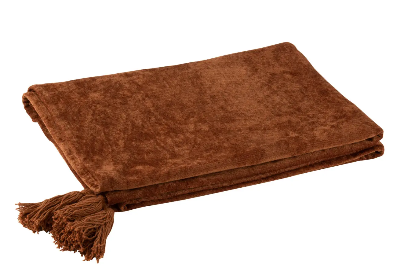 PLAID FLOCHES COTON ROUILLE PLAID FLOCHES COTON ROUILLE