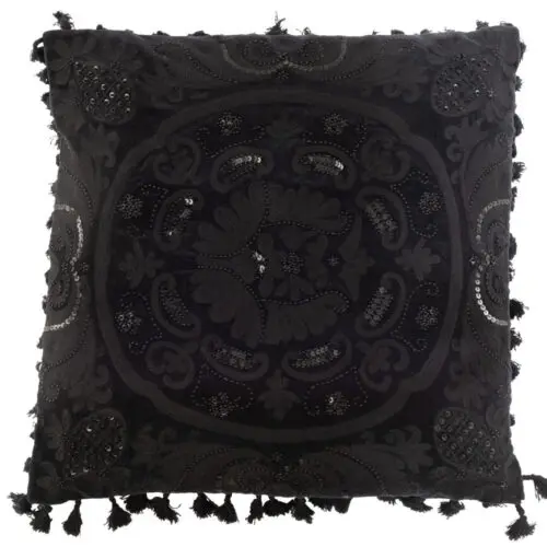 COUSSIN MAROCAIN COTON NOIR