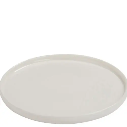ASSIETTE A DESSERT REBORD PORCELAINE BLANC