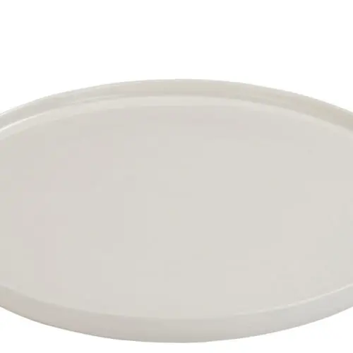 ASSIETTE REBORD PORCELAINE BLANC
