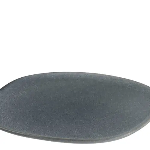 ASSIETTE LOUISE CERAMIQUE GRIS LARGE