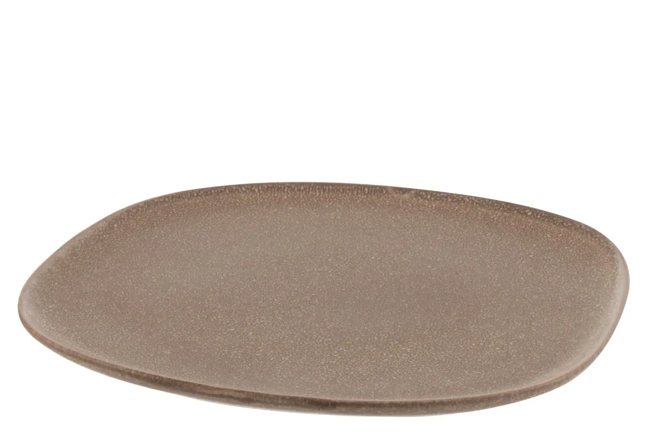 ASSIETTE LOUISE CERAMIQUE COGNAC LARGE ASSIETTE LOUISE CERAMIQUE COGNAC LARGE