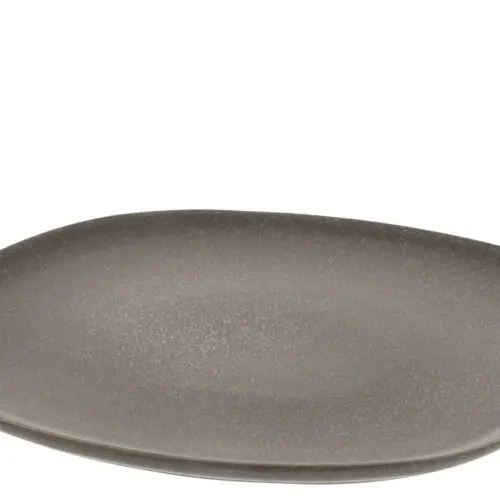 ASSIETTE LOUISE CERAMIQUE MARRON LARGE