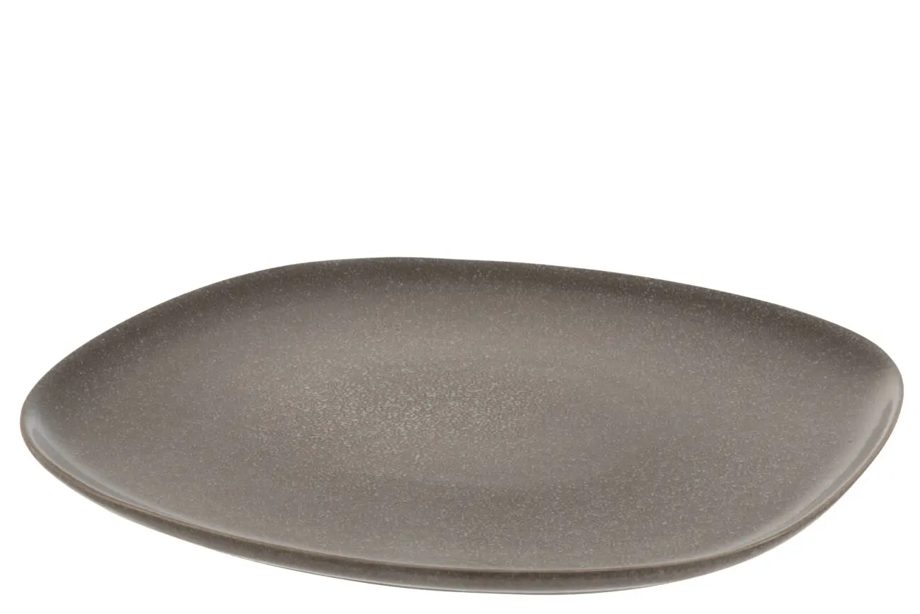 ASSIETTE LOUISE CERAMIQUE MARRON LARGE ASSIETTE LOUISE CERAMIQUE MARRON LARGE