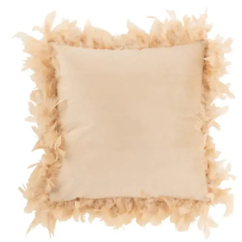 COUSSIN PLUMES POLYESTER ROSE/BEIGE