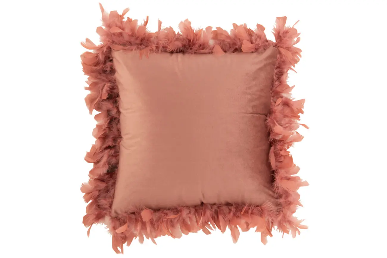 COUSSIN PLUMES POLYESTER ROSE FONCE