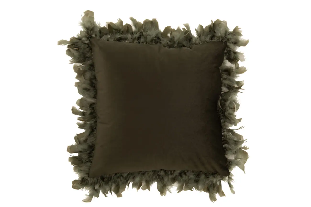 COUSSIN PLUMES POLYESTER KAKI